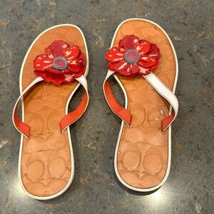 Coach flip flops